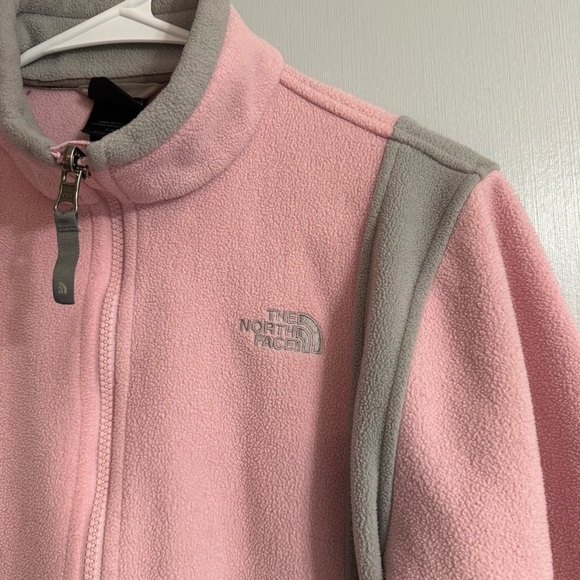 The North Face Pink and Gray Fleece Jacket Size Large - Picture 6 of 9